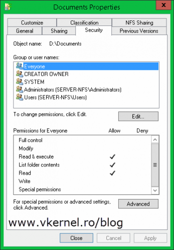 Настройка nfs windows server 2012 r2